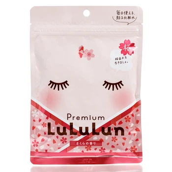 Увлажняющая маска для лица с сакурой LuLuLun Premium Sakura Face Masks 7 шт