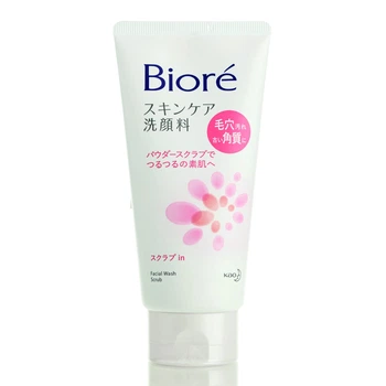 Пінка-скраб для обличчя квіткова KAO Biore Facial Wash Scrub (130 мл)