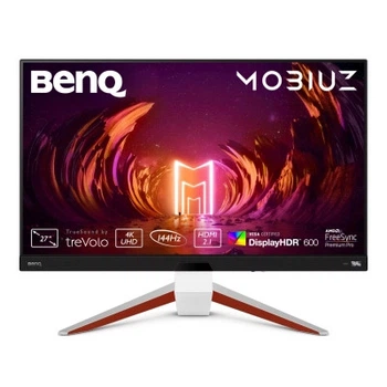 TFT 27" BenQ EX2710U, 4K UHD, IPS, 144Hz, 1 мс, 2хHDMI, DP, USB-hub, HAS, колонки, білий