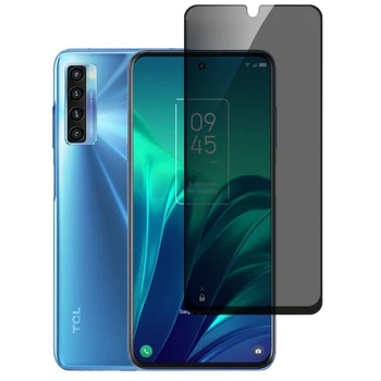 Защитное стекло Fiji Privacy для TCL 20L Plus (T775H) антишпион Anti-peeping полная проклейка черный