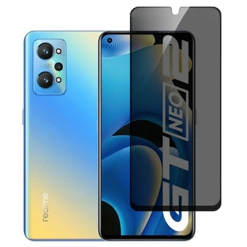 Захисне скло Fiji Privacy для Realme GT Neo 2 антишпигун Anti-peeping повне проклеювання чорний