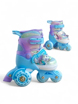 Детские раздвижные ролики для начинающих SP-Sport Fairytale 192 размер 31-34 Light Blue-Violet