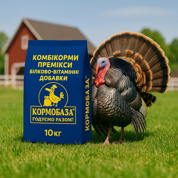 Комбікорм для індичат відгодівля КОРМОБАЗА упаковка 10кг
