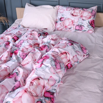 Комплект постельного белья MirSon Бязь 17-0835 Peony floral 175 x 210 см (2200011568768)