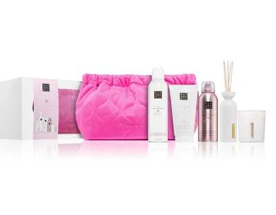 Rituals L 2026 набор в косметичці для догляду за тілом та для затишку Sakura рисове молоко та вишневий цвіт