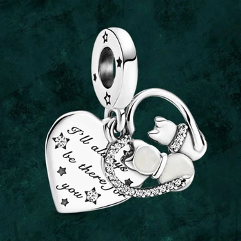 Серебряная бусина шарм "Я всегда буду рядом" Pandora (Пандора) 799546c01