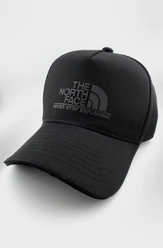 Бейсболка Тракер COTTON с резиновым патчем THE NORTH FACE черного цвета L/XL (59-60 см)