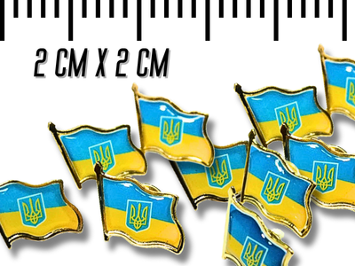 Значок FROM FACTORY UKL Украина 2х2 см
