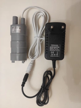 Насос погружной для воды 12 В, 1.2 А, 600 л/час помпа з блоком питания 12V 2А