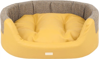 Legowisko dla psów Amiplay Morgan Elipsów 2 w 1 M Żółte (5907563238701)