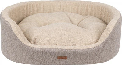 Legowisko dla psów Amiplay Malmo Elipsów 2 w 1 L Beżowe (5907563299344)