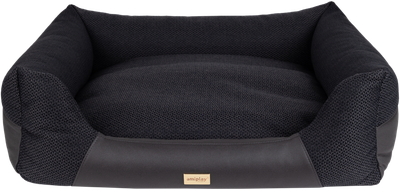 Диван для собак Amiplay Milano ZipClean M Чорний (5907563310742)