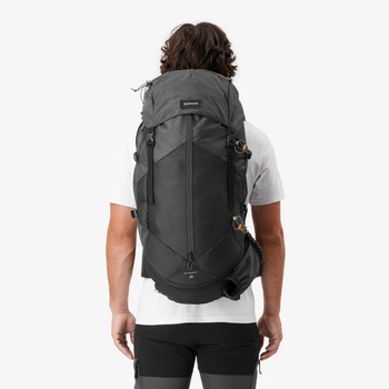 Чоловічий рюкзак TREK 100 EASYFIT для трекінгу 50 л чорний FORCLAZ