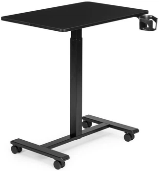 Mobilne biurko komputerowe ModernHome by Multistore regulowane 70 x 48 Czarne (JNI-PN01-1-16)