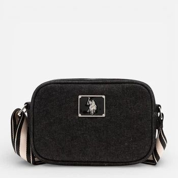 Сумка крос-боді через плече жіноча маленька U.S. Polo Assn 27A276-AA00A Чорна (786660924466_1159804782)