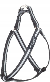 Szelki regulowane dla psów Amiplay Shine XL Czarne (5907563235090)