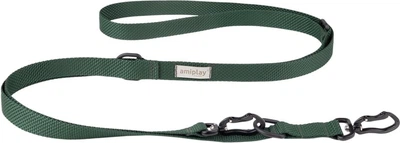 Smycz regulowana dla psów Amiplay Midnight 6 w 1 M 125 - 250 cm Zieleń (5907563317482)