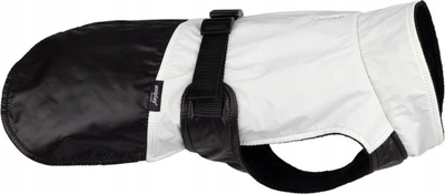 Kurtka-peleryna dla psów Amiplay Fluo fluorescencyjna 40 cm Biało-czarna (5907563316928)