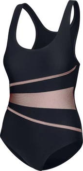 Купальник слитный для женщин Aqua Speed Swimsuit STELLA LADY 62957 черный, золотистый Женщины 38