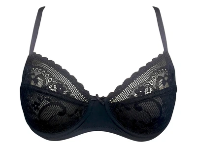 Бюстгальтер с кружевом для женщины DIM LYCRA® D0DPZ 75B Черный