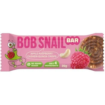 Батончик Bob Snail яблуко-малина-кеш'ю-кріспи-кіноа 35г