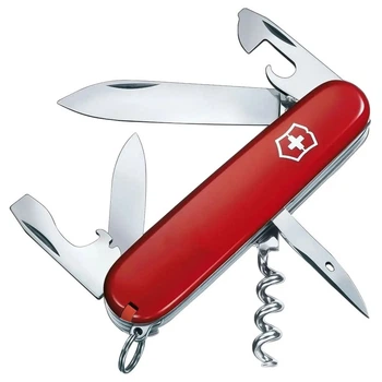 Ніж складаний, мультитул Victorinox Spartan Ukraine (91мм, 12 функцій), червоно-чорний 1.3603.1.3
