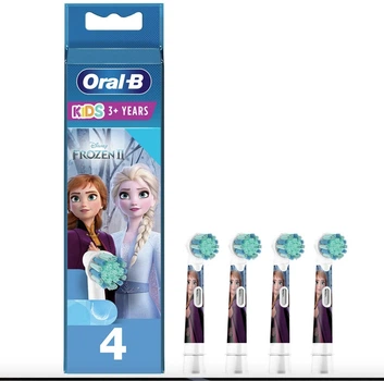 Насадки для електричної зубної щітки Oral B Kids Frozen Крижане серце фроузен набір насадок до електрощітки ельза і анна орал б , 4 шт