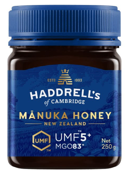 Miód manuka Haddrells Of Cambridge UMF 5+ 83+ 250 g (9421018740022)