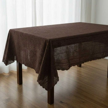 Скатерть Silver Exklusiv jacquard 160х220 Темно-коричневая