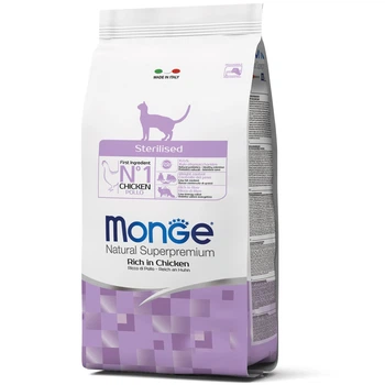 Сухой корм для стерилизованных кошек Monge Cat Adult Sterilised Chicken 1.5 кг (Курица)