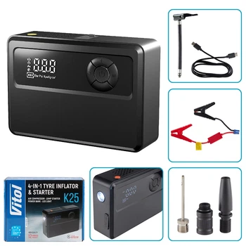 Автомобільний компрессор Vitol 4в1 14.8V 22.2wh 6000mAh (K-25)