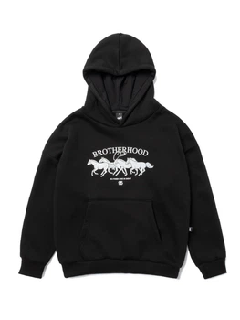Худи gard [gb] oversize fleece horses [gb] 4/24 L-XL черный 9838