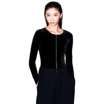 Боди из бархатной ткани Armani Exchange L черный XW001343
