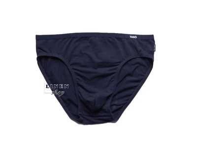 Темно-синие бамбуковые мужские трусы брифы без рисунка Classic style TASO 3601 L