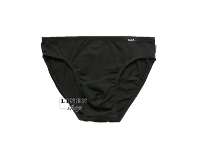 Черные бамбуковые мужские трусы брифы без рисунка Classic style TASO 3601 L