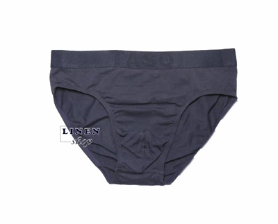 Темно-серые бамбуковые мужские трусы брифы без рисунка Sports style TASO BC 3615 2XL