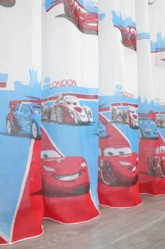 Тюль батист Тачки Маквин, Турция, разноцветный