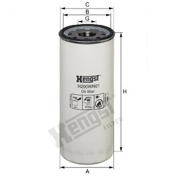 Фільтр масляний Volvo Truck Hengst (H200WN01)