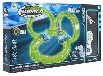 Автомобльний трек Rapid World Grow in Dark 25 елементів (5903864970081)