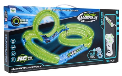 Автомобльний трек Rapid World Grow in Dark 35 елементів (5903864970104)