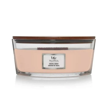 Ароматична свічка з ароматом цитрусових, кокоса і ванілі Woodwick Ellipse Coastal Sunset 453г