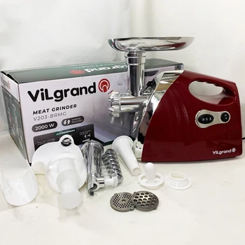 Электромясорубка ViLgrand V203-BRMG. Цвет: красный