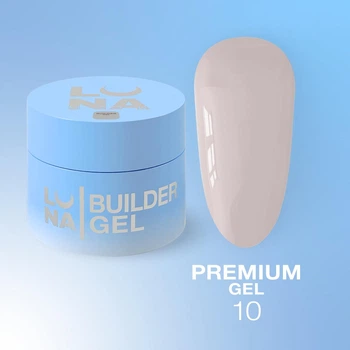 Гель LUNAMoon Premium Gel La Ballerina №10 на 15 мл для укрепления, выравнивания и наращивания ногтей