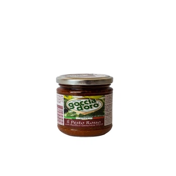 Соус Goccia d’Oro Песто Rosso с томатами 130 мл (8003250000730)