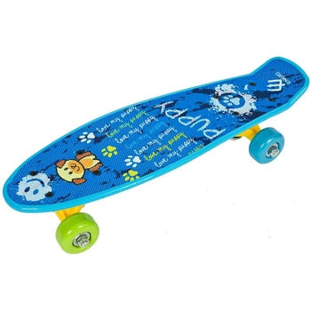 Скейт пластиковый Enero Mini Puppy 42 см Синий (1012773)