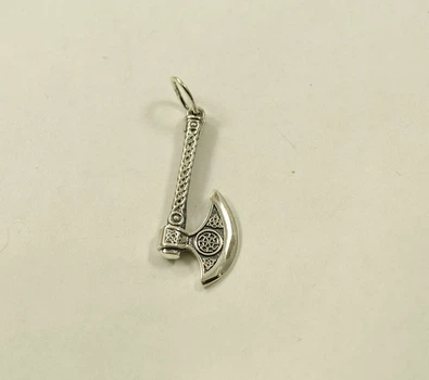 Секіра Перуна з коловратом і колядником і триголовом Maxi Silver 8945