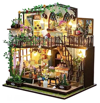 Конструктор-румбокс Diy House Дом в цветах 24x22x17 см Разноцветный (2104618651)
