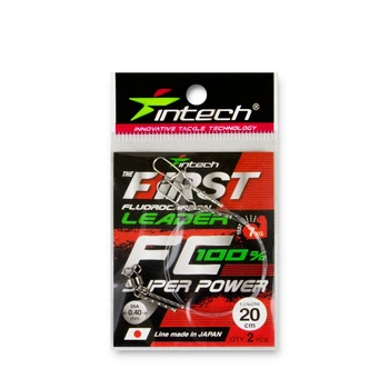 Поводок флюорокарбоновый Intech FC First Leader 20 см (2 шт.), 0,40 мм, 7,00 кг(FS_214473ED0BCC)