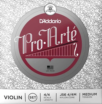 Струни для скрипки D'Addario J56 4/4M Pro-Arte Violin Strings Medium Tension