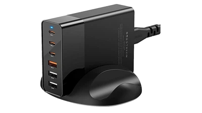Быстрая GaN зарядка BlitzWolf BW-S25 6-портовое зарядное устройство 75 Вт